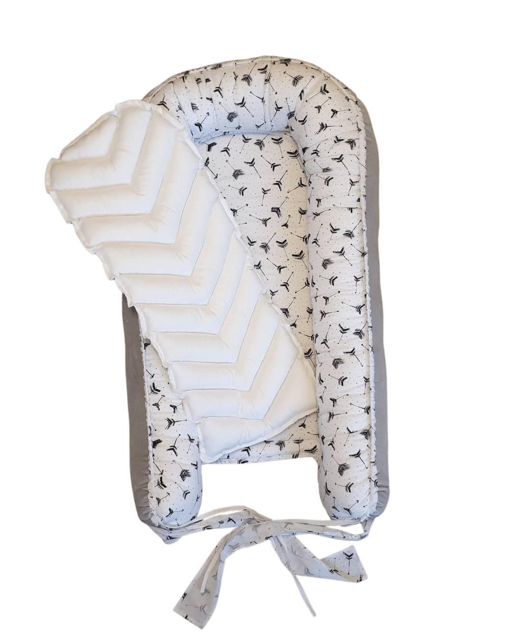 Baby nest bază detașabilă Velvet Grey