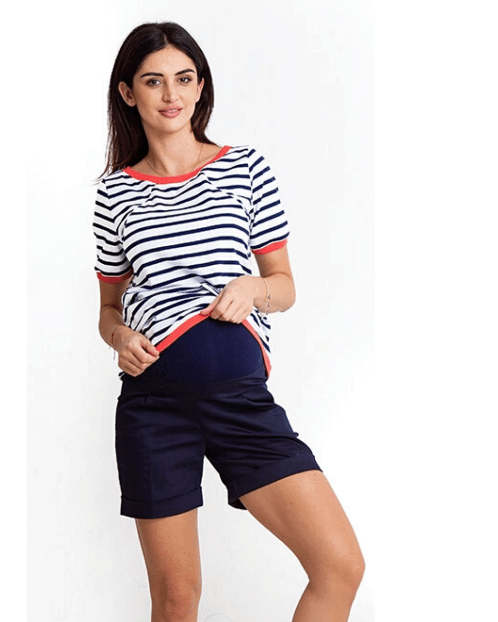 Pantaloni scurți gravide Summer navy Mama Boutique - 2
