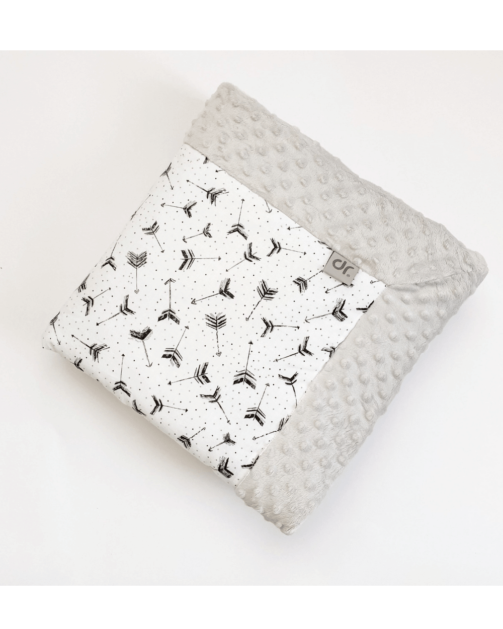 Paturica Minky Arrow&Grey cu 2 fete