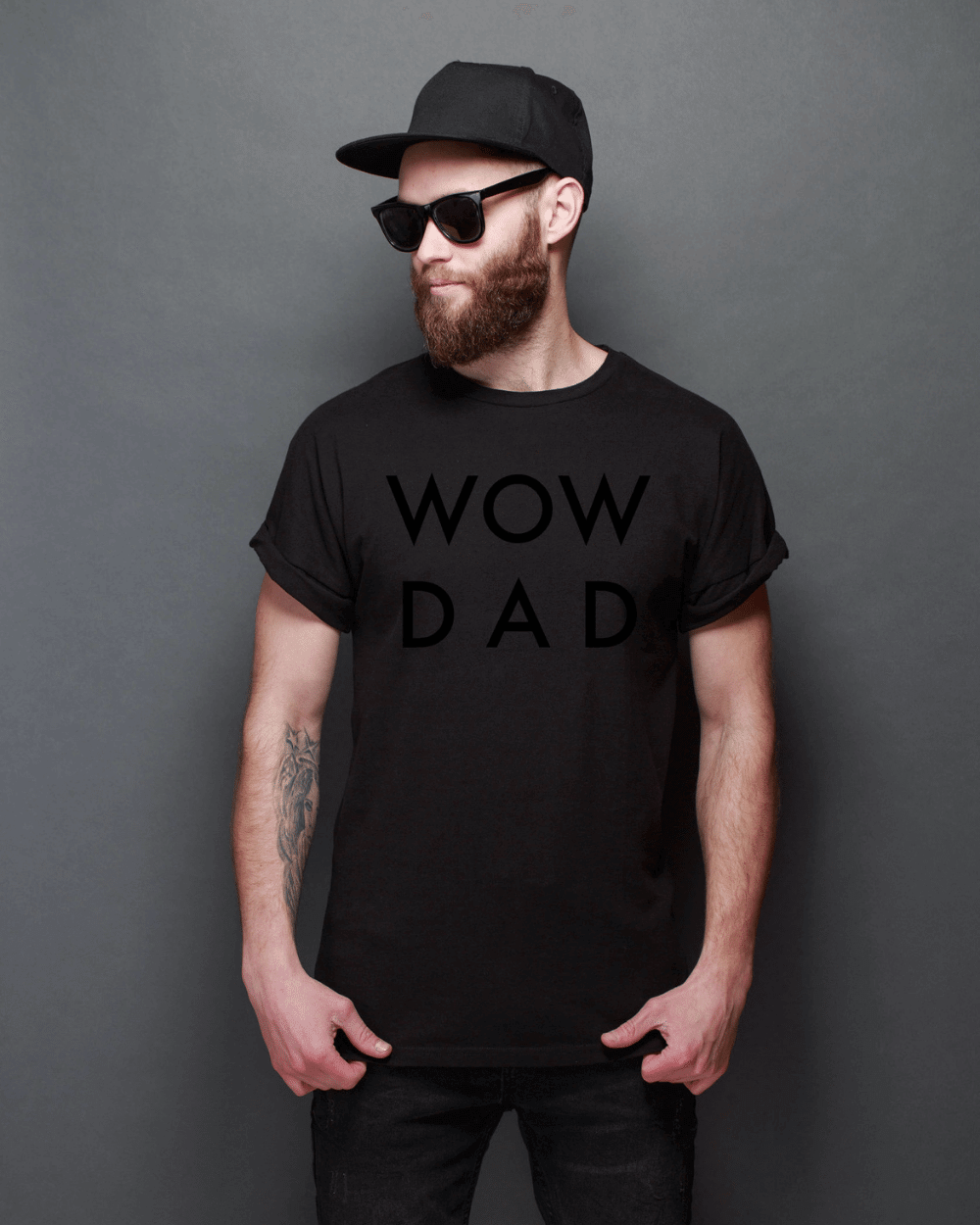 Tricou WoW DaD Negru