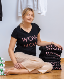 Tricou WoW MoM® Glitter Roz  - 1