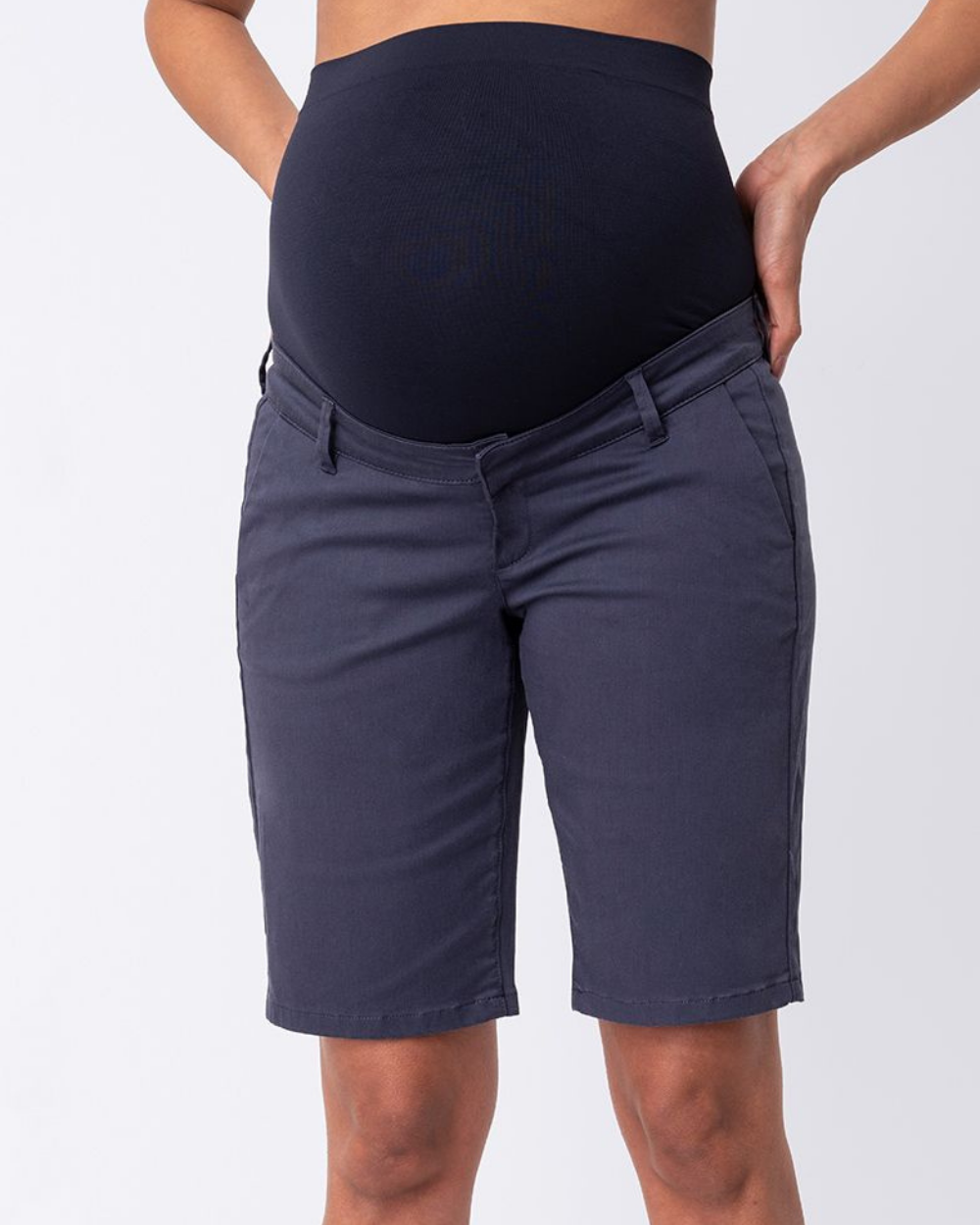 Pantaloni scurți pentru gravide Mason Navy Seraphine - 3