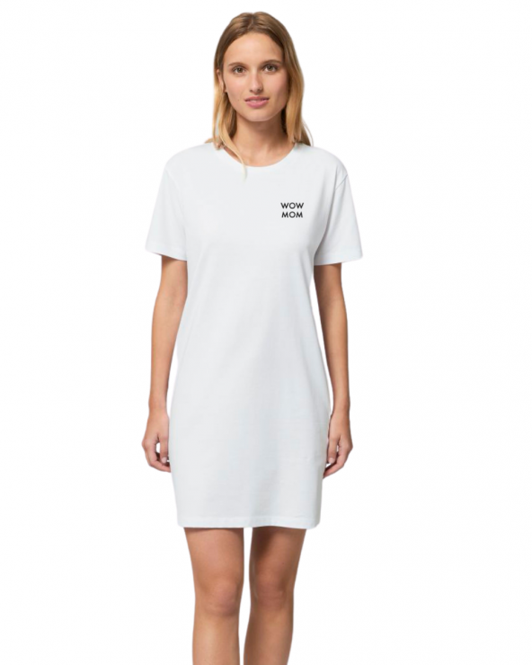 Rochie Tricou WoW MoM® albă
