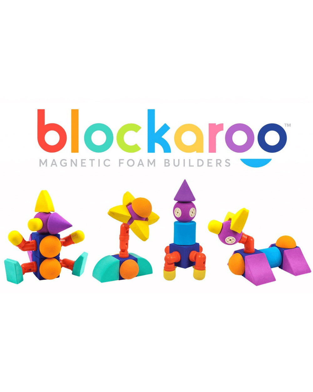 Jucării magentice Blokaroo (50 piese) Blockaroo imagine 2022 protejamcopilaria.ro