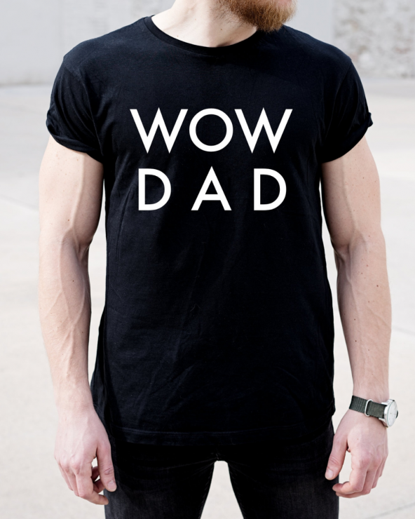 Tricou WoW DaD black&white
