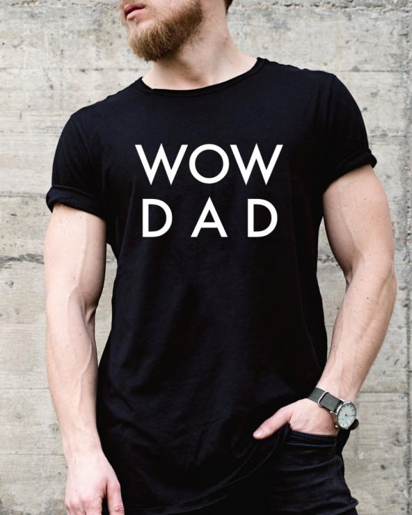 Tricou WoW DaD black&white WOW MOM® - 1