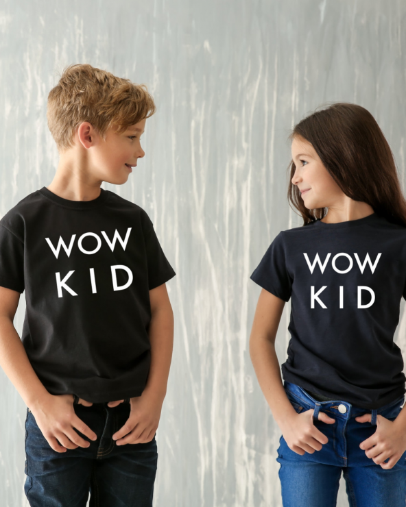 Tricou Copii WoW KiD Black WOW MOM® - 1