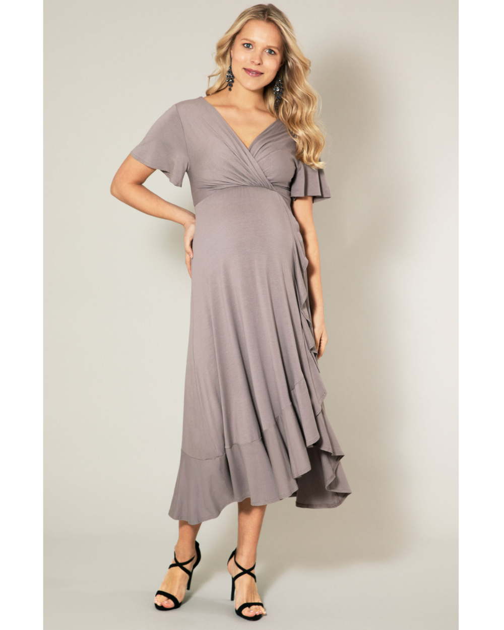 Rochie gravide Waterfall Taupe - 2