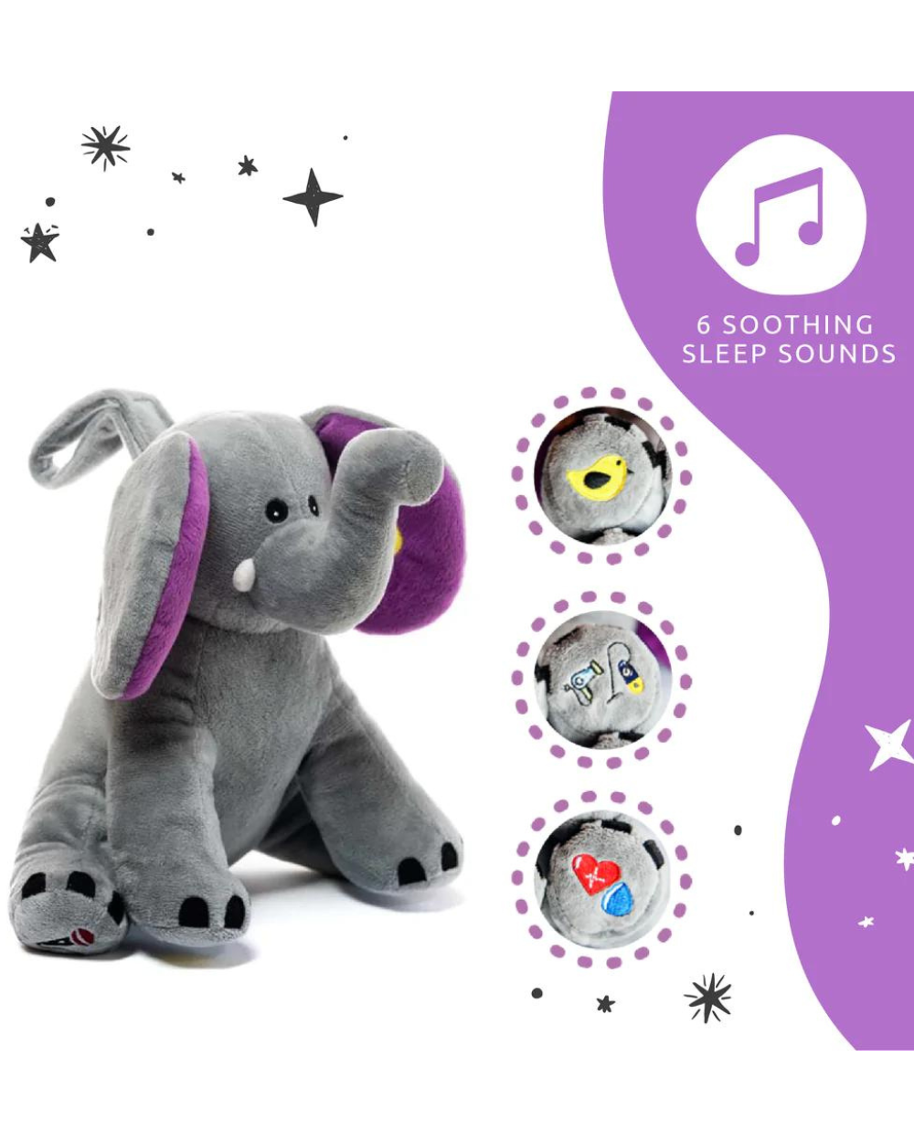 Jucărie muzicală luminoasă Jaspar elefantul - 5