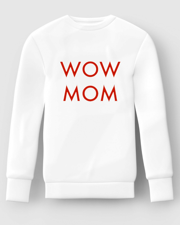 Bluză WoW MoM® Alb Roșu