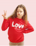 Bluză Love is all I need Roșu WOW MOM® - 3