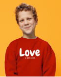 Bluză Love is all I need Roșu WOW MOM® - 6