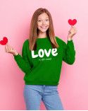 Bluză Love is all I need Verde WOW MOM® - 1