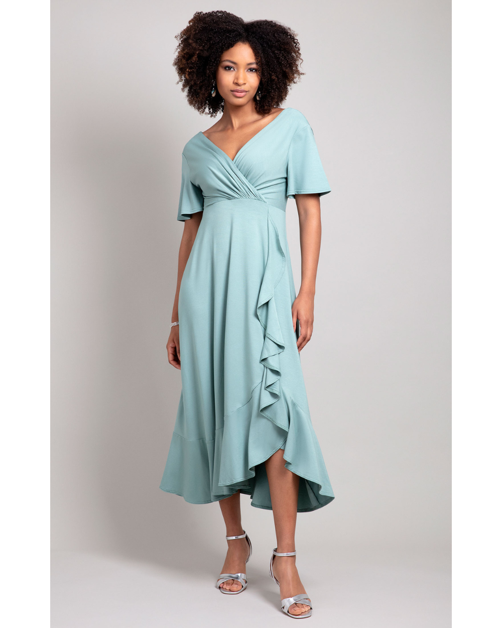 Rochie Waterfall Harbour Green - 3