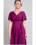 Rochie Waterfall Boysenberry Pink  - 2