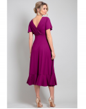 Rochie Waterfall Boysenberry Pink  - 3