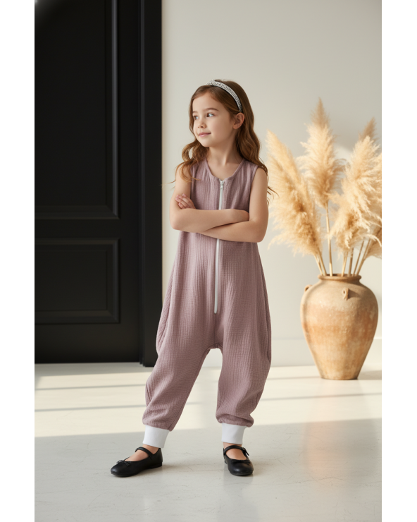 Sac Salopetă Copii Uni Roz Dada & Rocco - 1