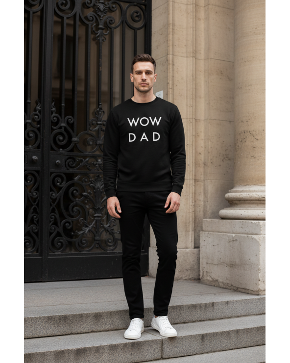 Bluza WoW DaD Black White WOW MOM® - 1